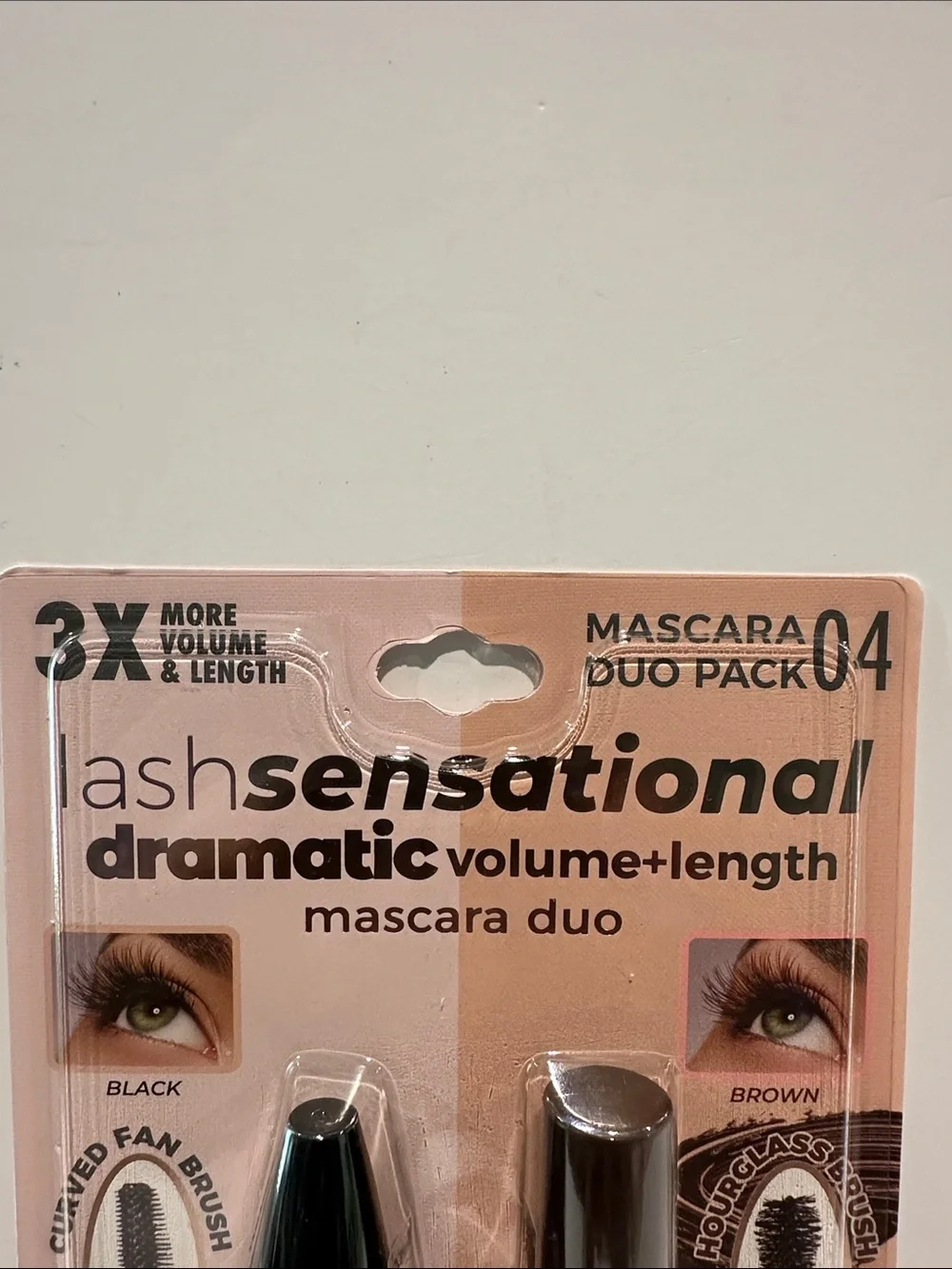 Ioni (2) pack 3X Volume & Length Black and Brown Mascara.